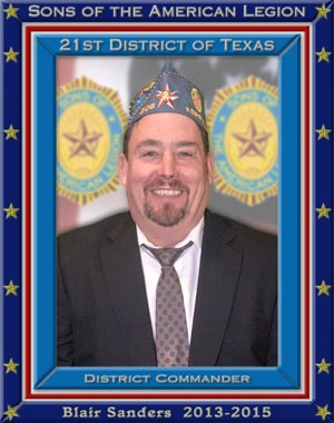 Blair Sanders 21st District Commander