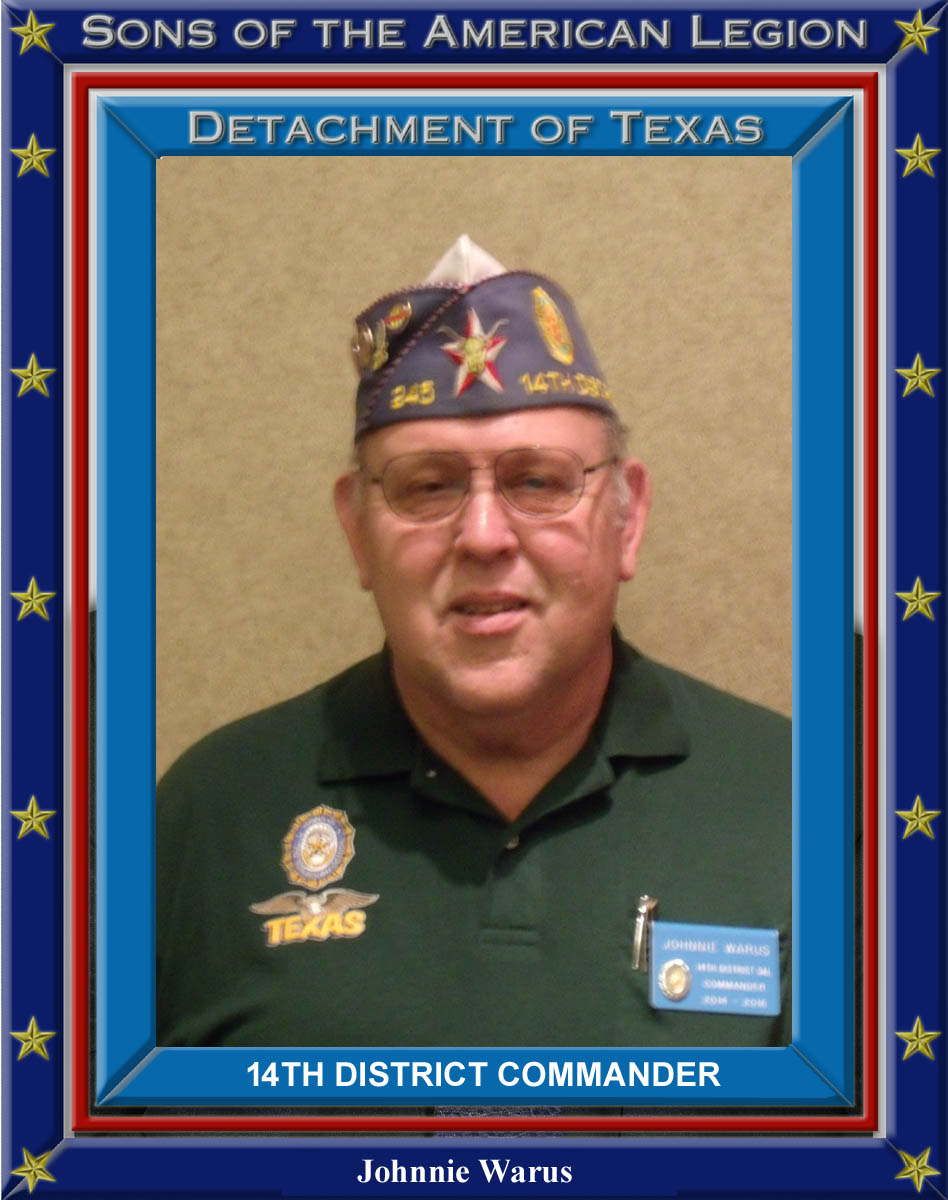 Johnnie Warus 14th District Commander