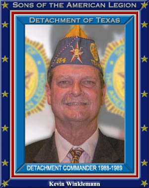 Kevin Winklemann Commander Detachment of Texas 1988 - 1989, 1986 - 1987