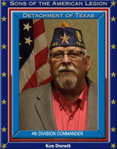 Ken Dorsett Vice Commander 4th Division Detachment of Texas