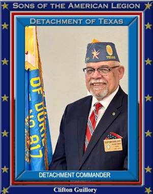 Clifton Guillory Commander Detachment of Texas 2022-2023