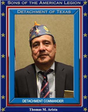 Tom Arista Commander Detachment of Texas 2021-2022