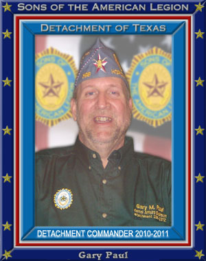 Gary Paul Commander 2010 - 2011