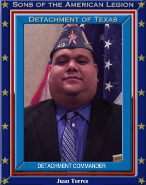 Jaun Torres Jr Commander Detachment of Texas