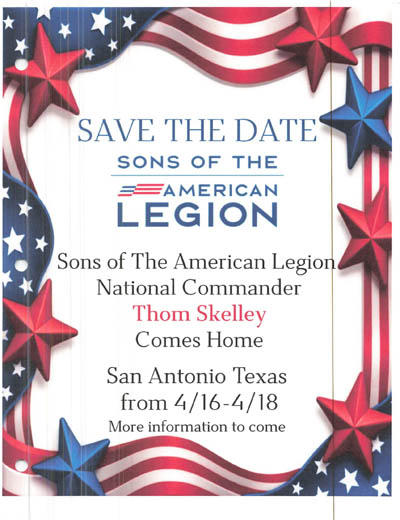 Thom Skelley - National Commander 2026-2027 Homecoming